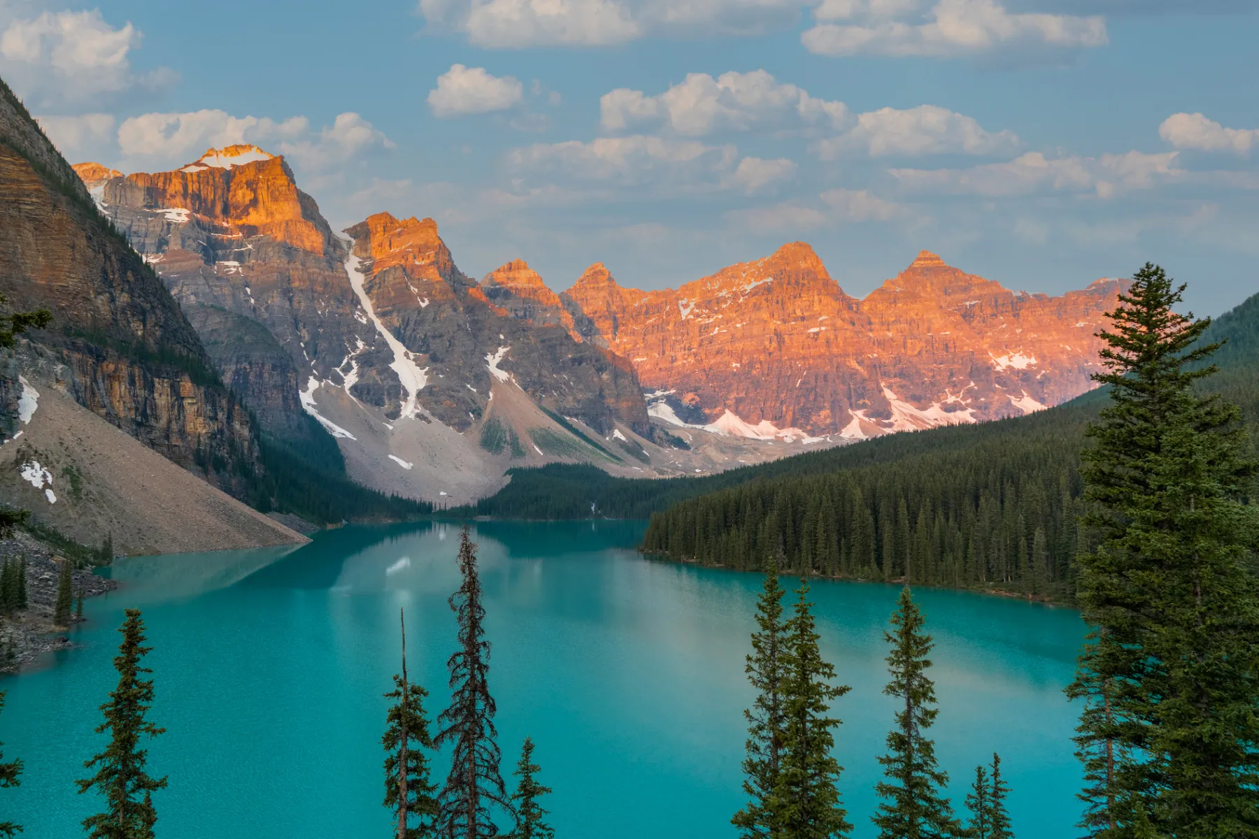 Moraine, Alpenglow — Editorial
